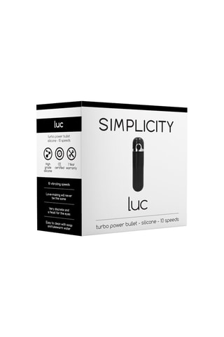 Minivibrador y estimulador clitoriano Turbo Power Bullet - 
Negro - 9 cm