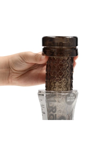 Masturbador texturizado Easy Rider - Transparente - 15,5 cm