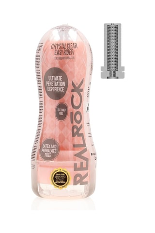 Masturbador texturizado Easy Rider - Rosa - 15,5 cm
