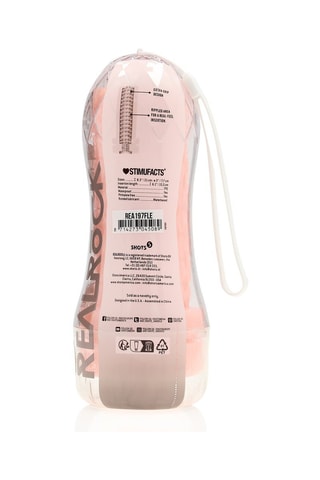 Masturbador texturizado Easy Rider - Rosa - 15,5 cm