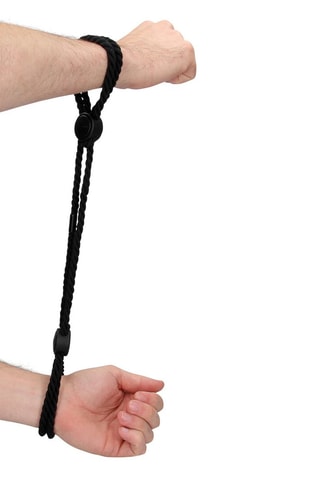 Esposas de cuerda ajustables - Negro