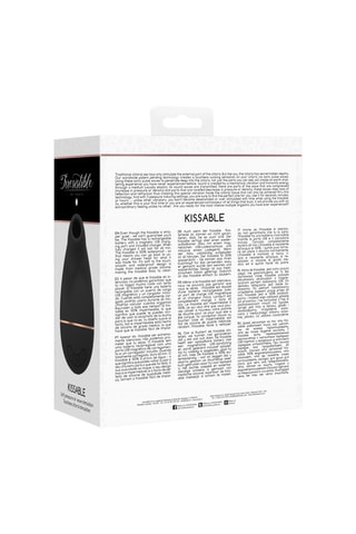 Estimulador clitoriano Irresistible Kissable - Negro