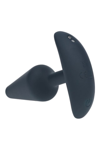 Plug anal vibrador - Negro - 9 cm