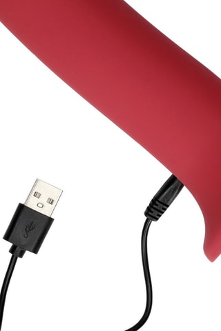 Dildo vibrante Loveline Rojo - 18,1 cm