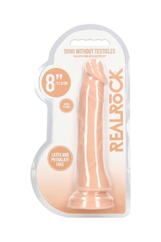Dildo con testículos - Beige - 20 cm
