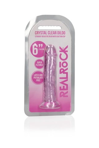 Dildo realista waterproof Realrock - Rosa - 14,5 cm
