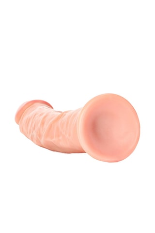 Dildo realista con testículos RealRock by Shots - Beige - 23 cm