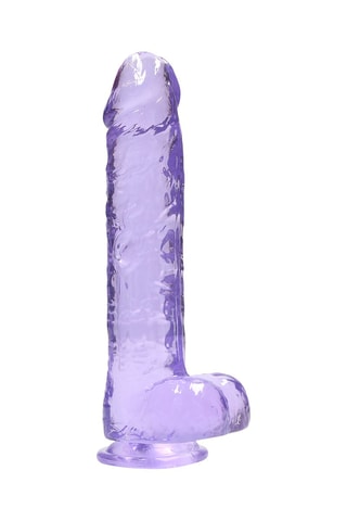 Dildo realista Crystal Clear - Violeta - 19 cm