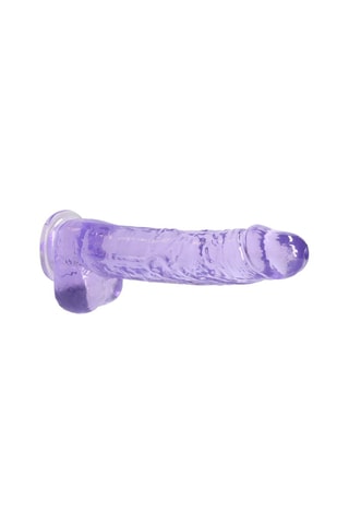 Dildo realista Crystal Clear - Violeta - 19 cm
