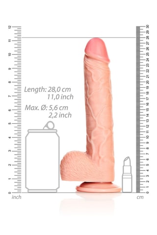 Dildo realista RealRock - Rosa - 21 cm