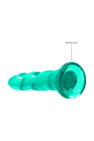 Dildo Crystal Clear - Turquesa - 17,2 cm
