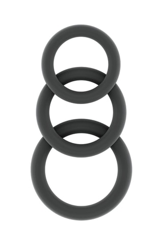 3 anillos para el pene - 3,2/3,5/4,2 cm - Gris