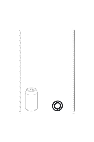 Anillo para el pene y los testículos - Negro - 5,4 cm