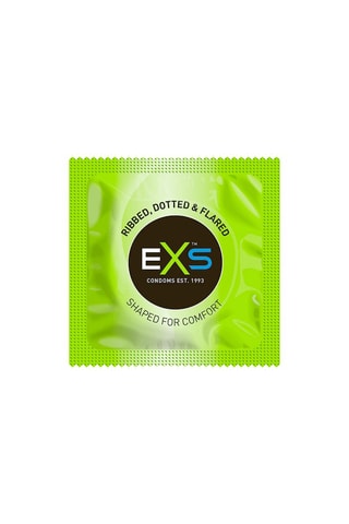 12 preservativos EXS Ribbed and Dotted