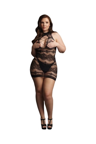 Vestido corto sin mangas - Negro