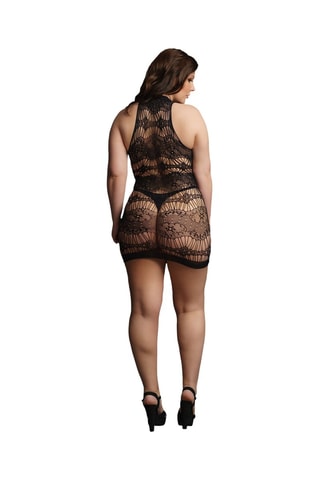 Vestido corto sin mangas - Negro