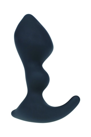 Estimulador prostático de silicona Level 2 - Negro - 8,7 cm