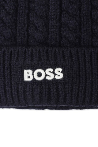 Bonnet à pompon - Bleu nuit - Boss