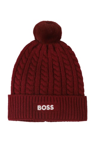Bonnet à pompon - Bordeaux - Boss