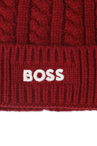 Bonnet à pompon - Bordeaux - Boss