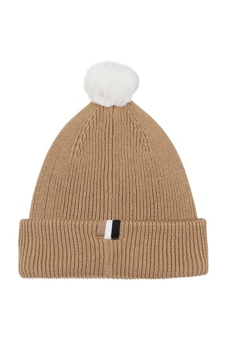 Bonnet à pompon - Marron - Boss