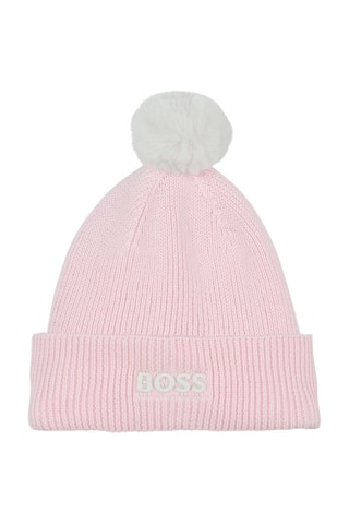 Bonnet à pompon - Rose - Boss