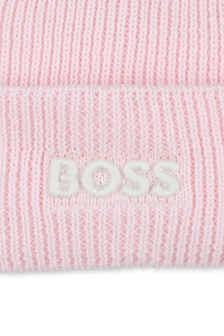 Bonnet à pompon - Rose - Boss
