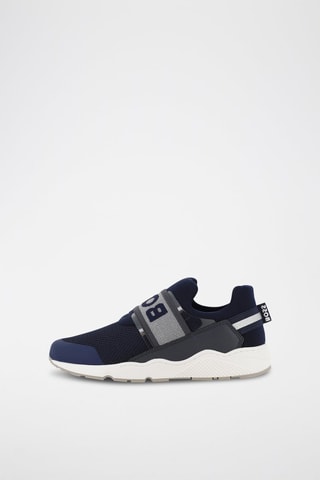 Slip-on en cuir - Bleu marine - Boss