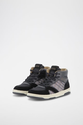 Baskets montantes en cuir - Noir - Boss