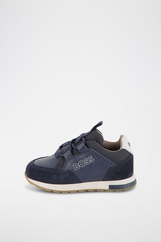Baskets en cuir - Bleu marine - Boss