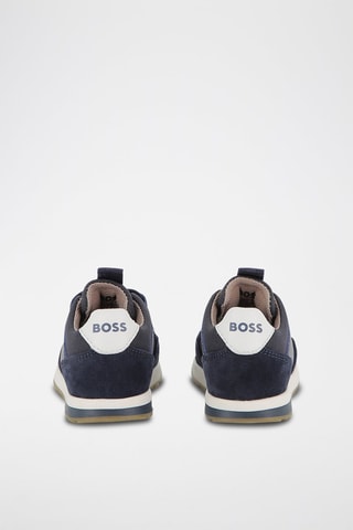 Baskets en cuir - Bleu marine - Boss