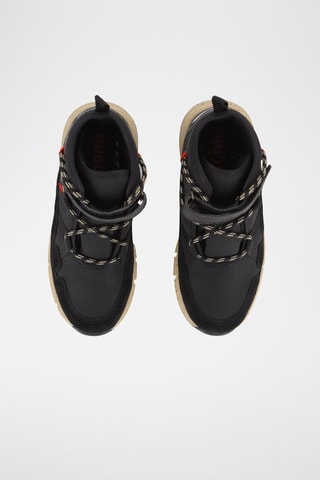 Baskets montantes en croûte de cuir nubuck - Noir - Hugo