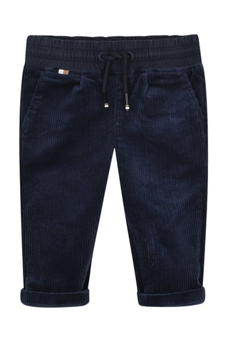 Pantalon en velours - Bleu marine - Boss