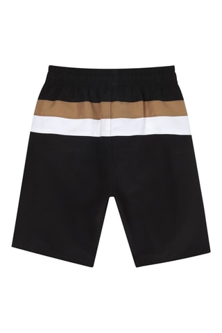 Short de bain - Noir et marron - Boss