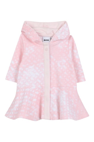 Robe à capuche en coton biologique - Rose - Boss