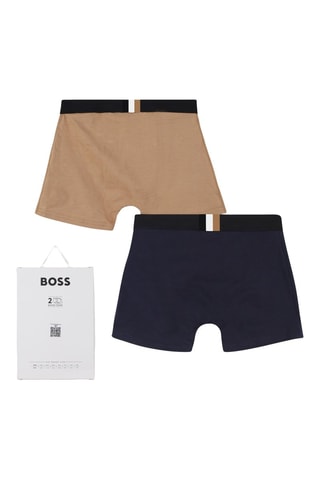 2 boxers - Marron et bleu marine - Boss