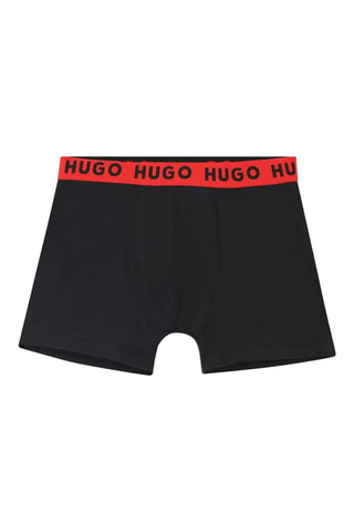 2 boxers - Noir et vert clair - Hugo