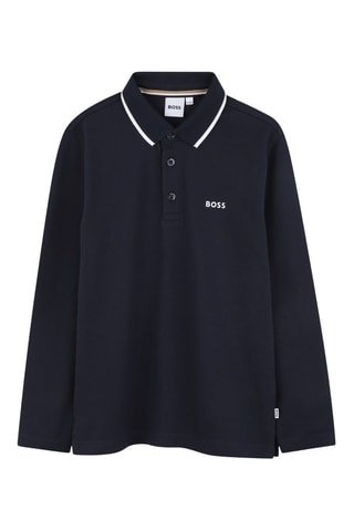 Polo - Bleu foncé - Boss