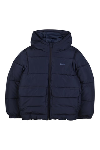 Doudoune à capuche - Bleu marine - Boss