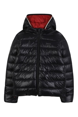 Doudoune réversible à capuche - Bordeaux et noir - Boss