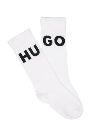 2 paires de chaussettes - Noir et blanc - Hugo
