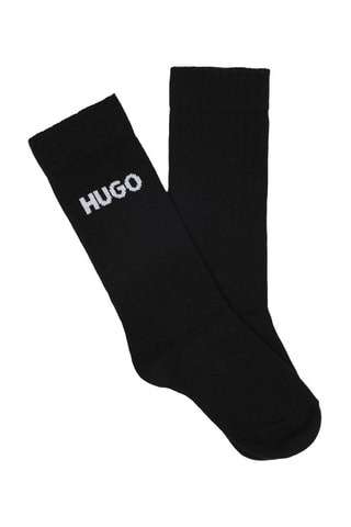 2 paires de chaussettes - Noir et blanc - Hugo