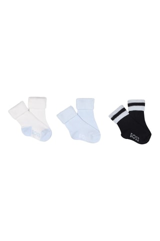 3 paires de chaussettes - Bleu et blanc - Boss
