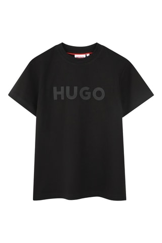 T-shirt en coton biologique - Noir - Hugo