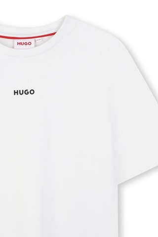 T-shirt en coton biologique - Blanc - Hugo