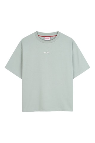 T-shirt en coton biologique - Bleu clair - Hugo