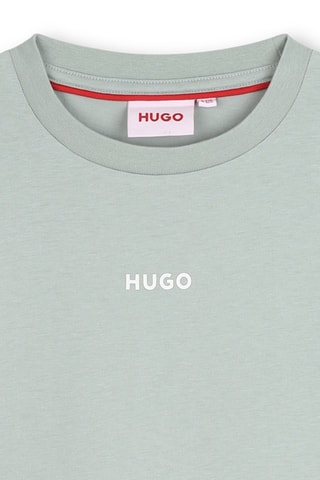 T-shirt en coton biologique - Bleu clair - Hugo