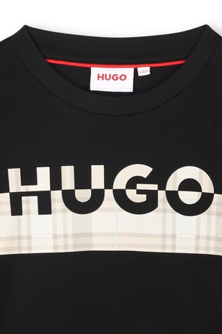 T-shirt en coton biologique - Noir - Hugo