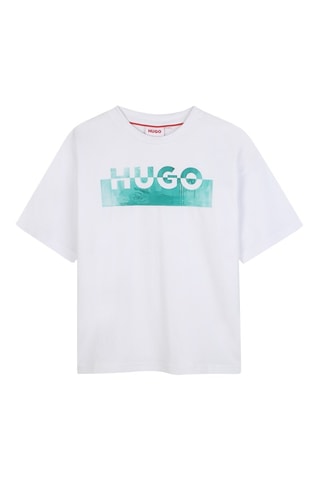 T-shirt en coton biologique - Blanc - Hugo