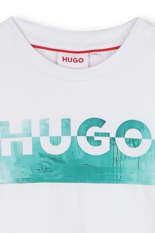 T-shirt en coton biologique - Blanc - Hugo